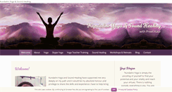 Desktop Screenshot of kundaliniyogasoundhealing.com